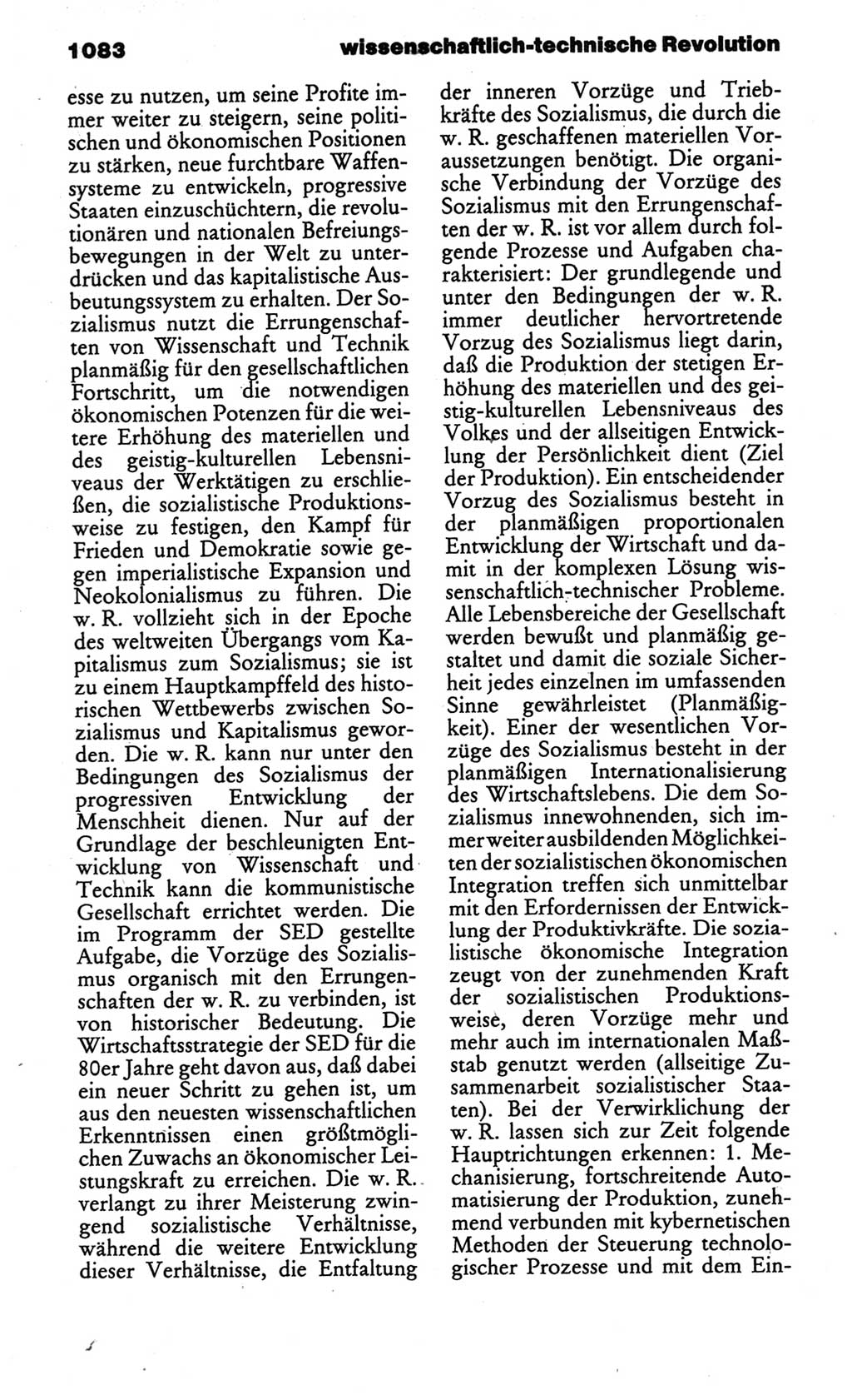 Kleines politisches Wörterbuch [Deutsche Demokratische Republik (DDR)] 1986, Seite 1083 (Kl. pol. Wb. DDR 1986, S. 1083)