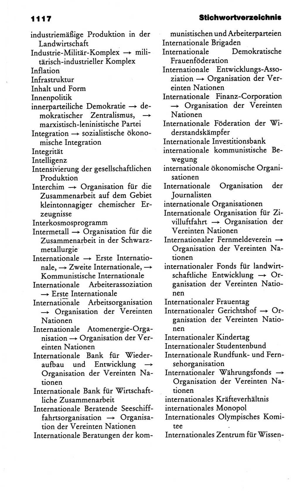 Kleines politisches Wörterbuch [Deutsche Demokratische Republik (DDR)] 1986, Seite 1117 (Kl. pol. Wb. DDR 1986, S. 1117)