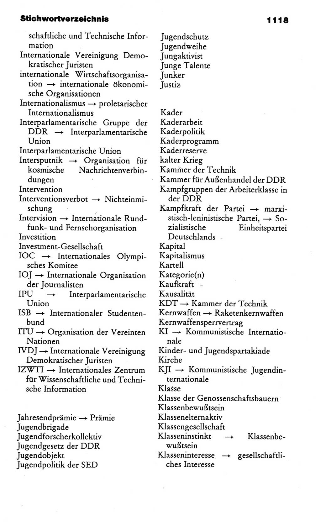 Kleines politisches Wörterbuch [Deutsche Demokratische Republik (DDR)] 1986, Seite 1118 (Kl. pol. Wb. DDR 1986, S. 1118)