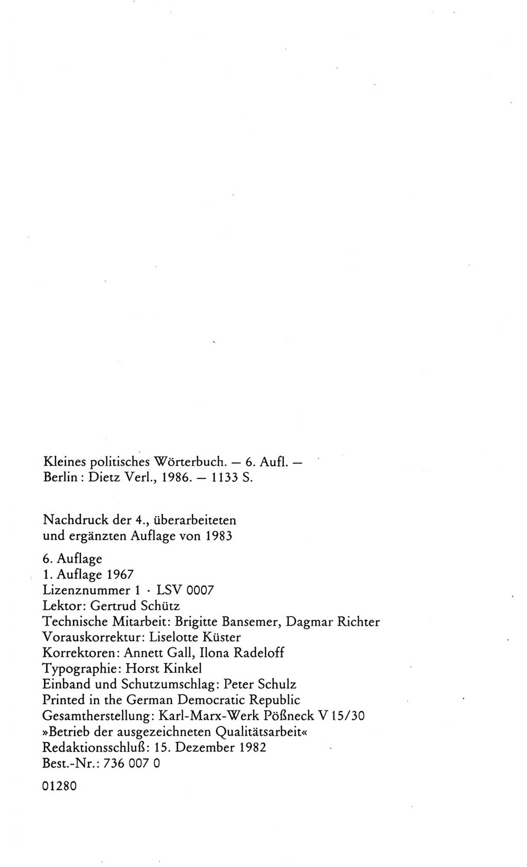 Kleines politisches Wörterbuch [Deutsche Demokratische Republik (DDR)] 1986, Seite 1134 (Kl. pol. Wb. DDR 1986, S. 1134)