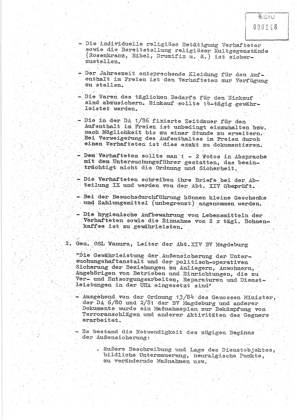 Protokoll zur zentralen Dienstkonferenz der Linie (Abteilung) ⅩⅣ des MfS [Ministerium für Staatssicherheit, Deutsche Demokratische Republik (DDR)] am 5.3./6.3.1986 in der Abteilung (Abt.) XIV des MfS Berlin, Abteilung XIV, Berlin 5.3./6.3.1986, Seite 4 (Prot. Di.-Konf. Abt. ⅩⅣ MfS DDR Bln. 1986, S. 4)
