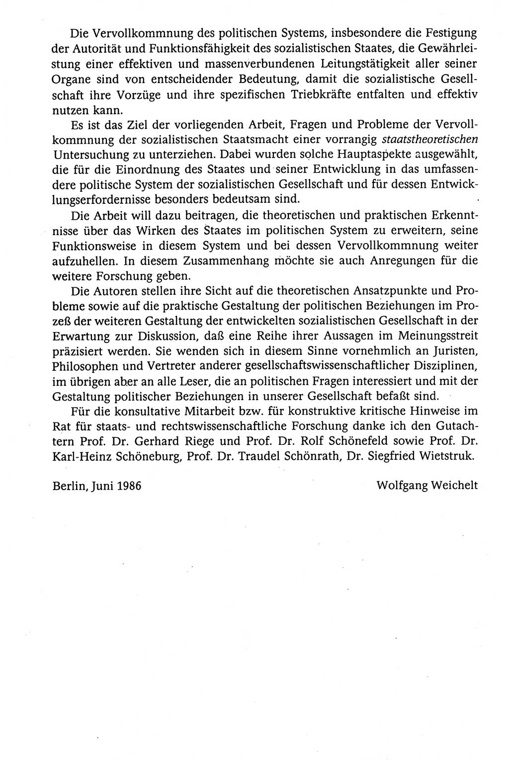 Der Staat im politischen System der DDR (Deutsche Demokratische Republik) 1986, Seite 10 (St. pol. Sys. DDR 1986, S. 10)