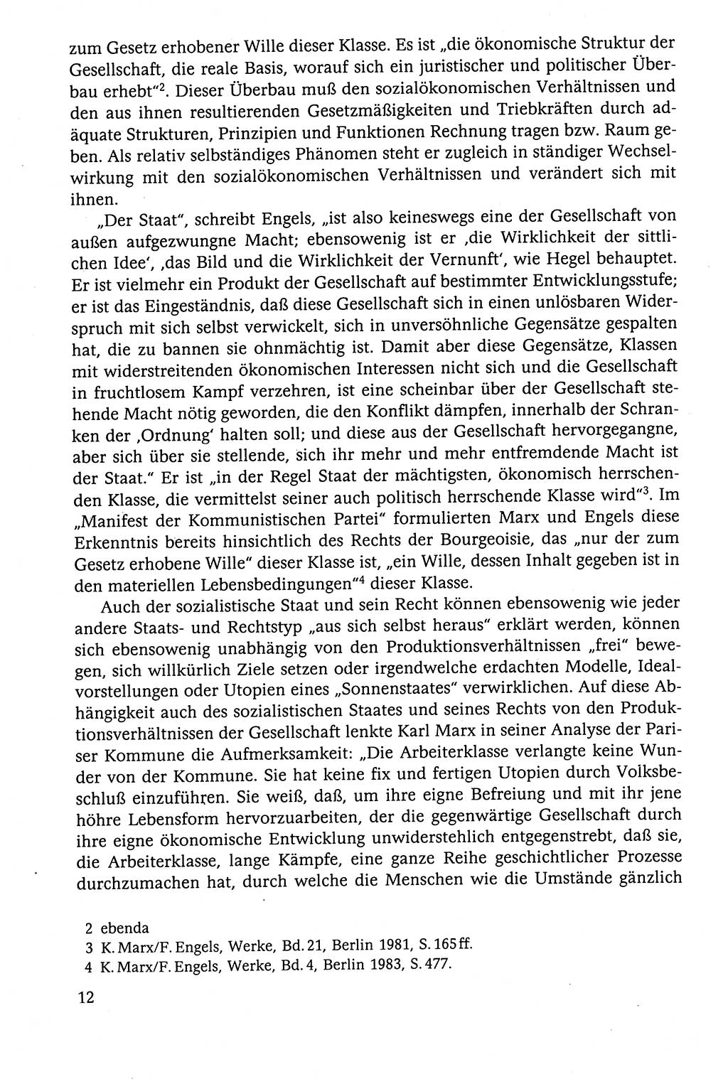 Der Staat im politischen System der DDR (Deutsche Demokratische Republik) 1986, Seite 12 (St. pol. Sys. DDR 1986, S. 12)