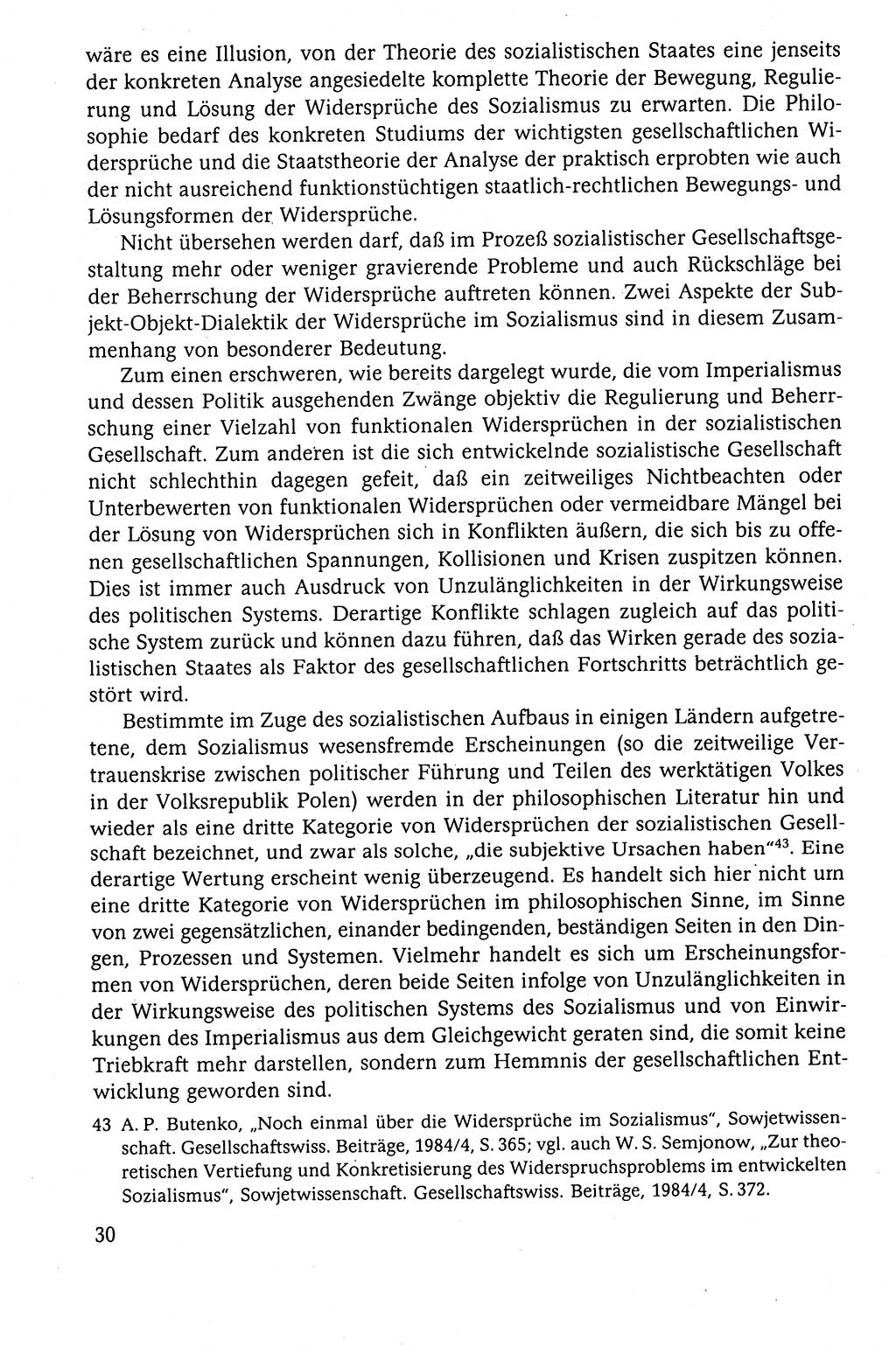 Der Staat im politischen System der DDR (Deutsche Demokratische Republik) 1986, Seite 30 (St. pol. Sys. DDR 1986, S. 30)
