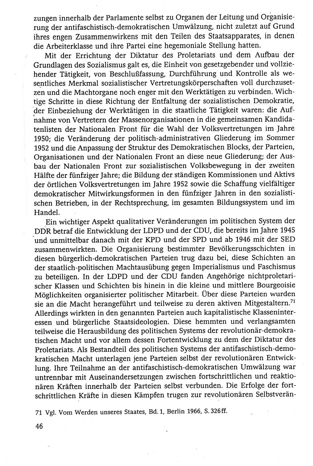 Der Staat im politischen System der DDR (Deutsche Demokratische Republik) 1986, Seite 46 (St. pol. Sys. DDR 1986, S. 46)