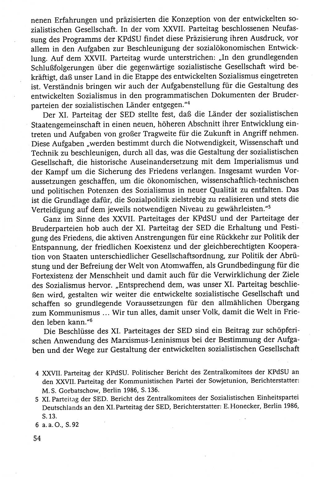 Der Staat im politischen System der DDR (Deutsche Demokratische Republik) 1986, Seite 54 (St. pol. Sys. DDR 1986, S. 54)