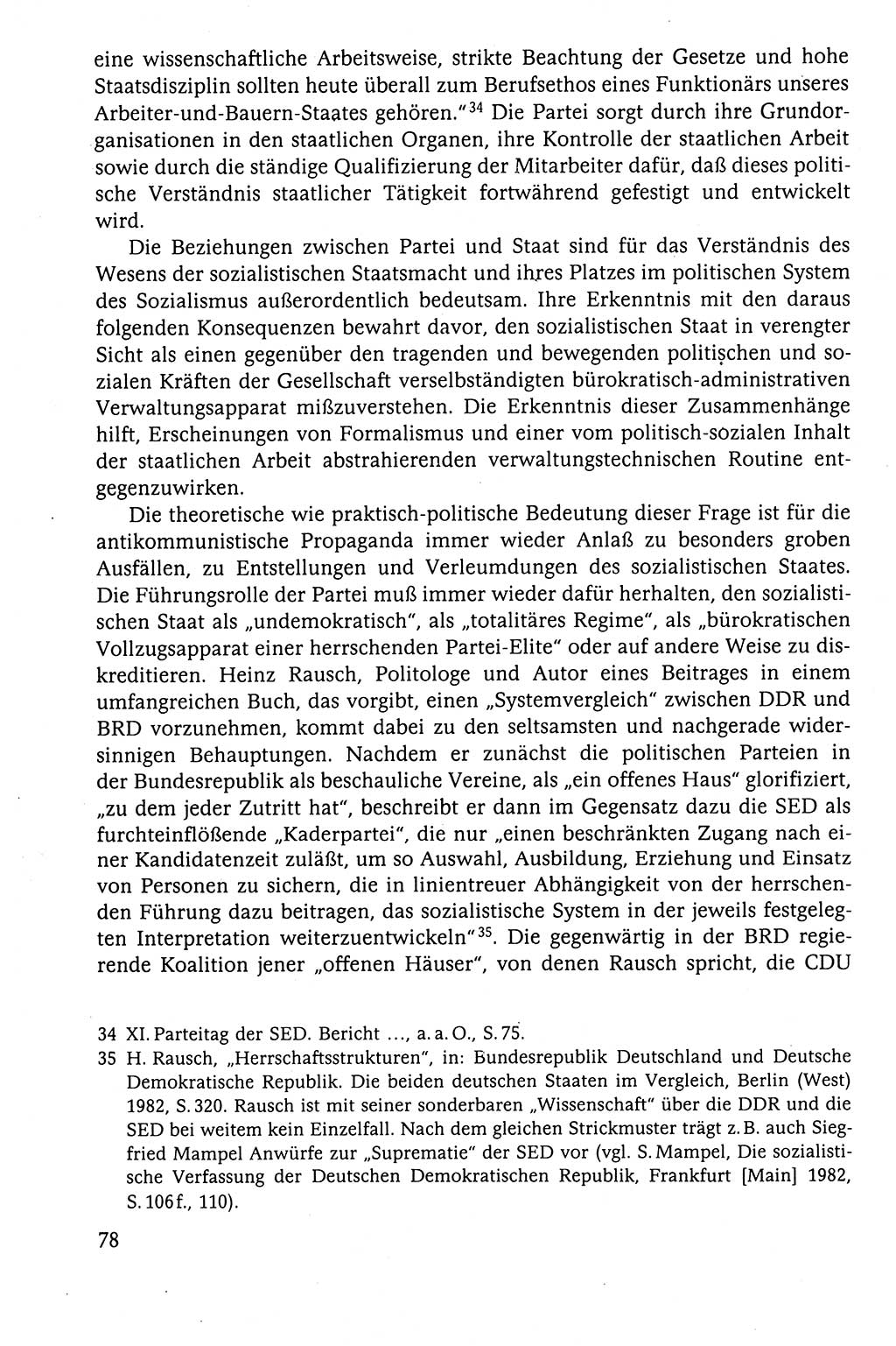 Der Staat im politischen System der DDR (Deutsche Demokratische Republik) 1986, Seite 78 (St. pol. Sys. DDR 1986, S. 78)