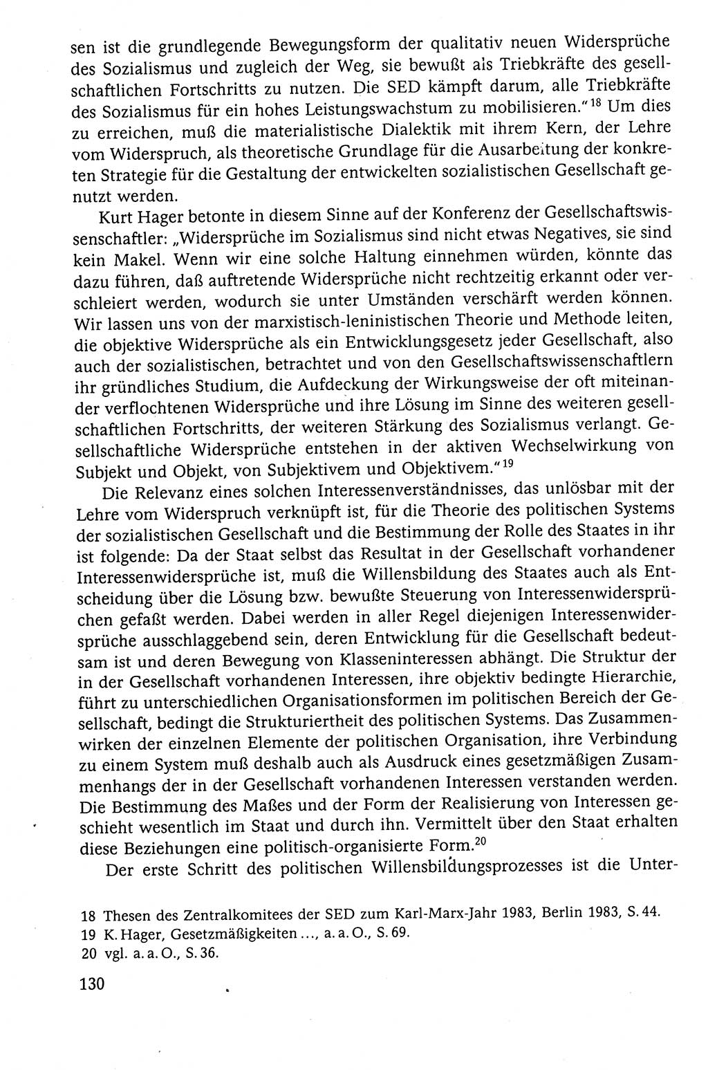 Der Staat im politischen System der DDR (Deutsche Demokratische Republik) 1986, Seite 130 (St. pol. Sys. DDR 1986, S. 130)