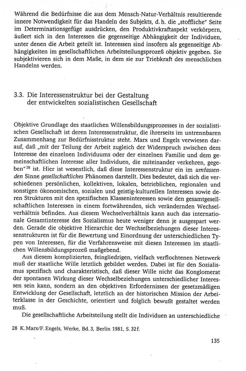 Der Staat im politischen System der DDR (Deutsche Demokratische Republik) 1986, Seite 135 (St. pol. Sys. DDR 1986, S. 135)