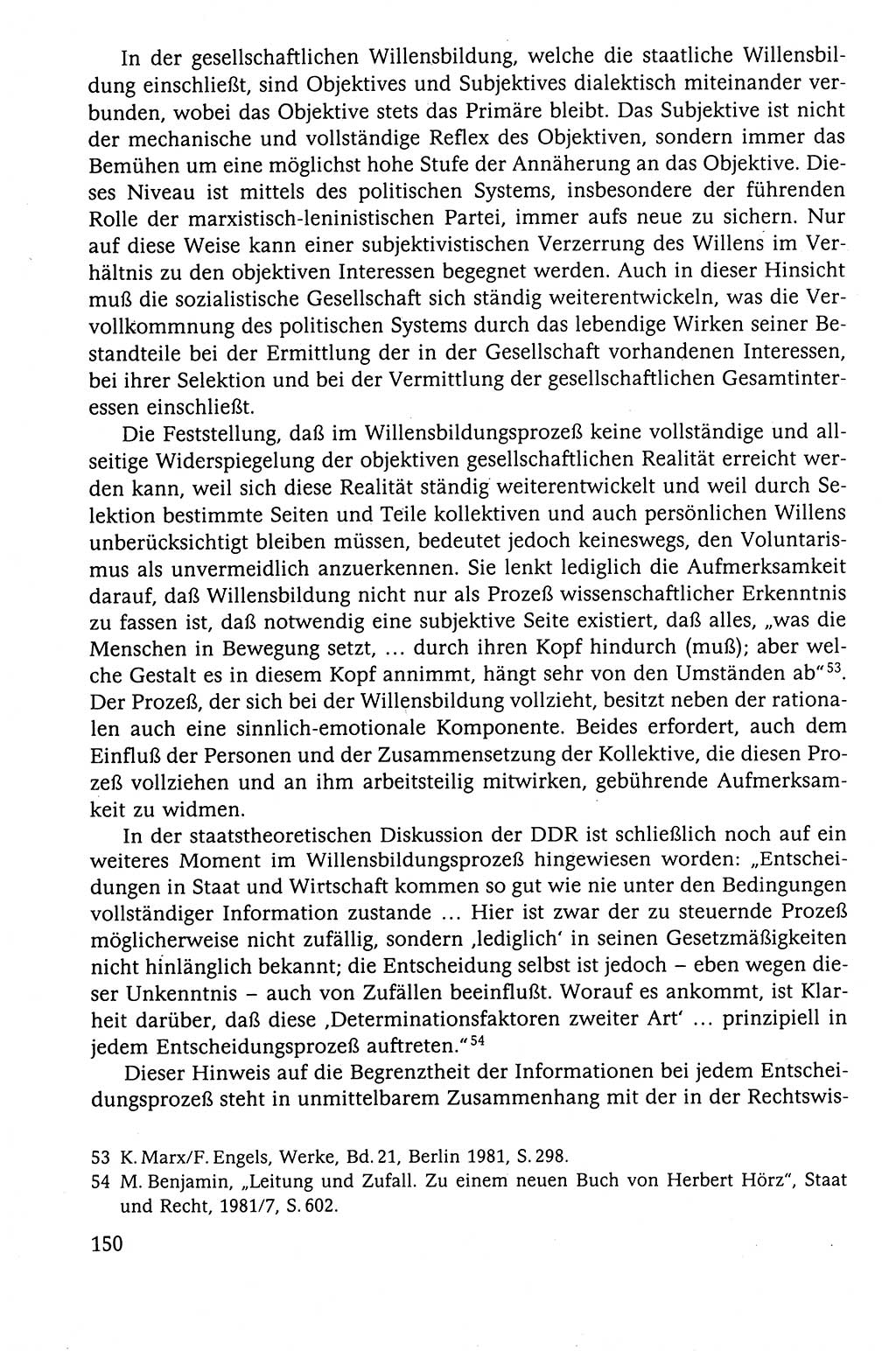 Der Staat im politischen System der DDR (Deutsche Demokratische Republik) 1986, Seite 150 (St. pol. Sys. DDR 1986, S. 150)