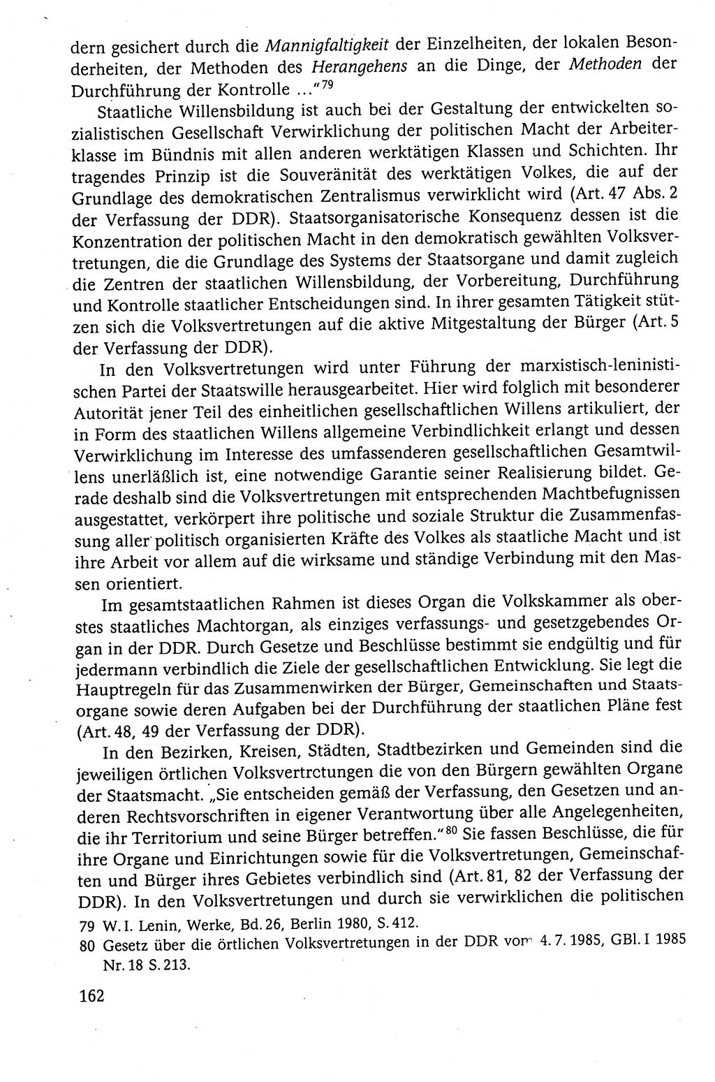 Der Staat im politischen System der DDR (Deutsche Demokratische Republik) 1986, Seite 162 (St. pol. Sys. DDR 1986, S. 162)
