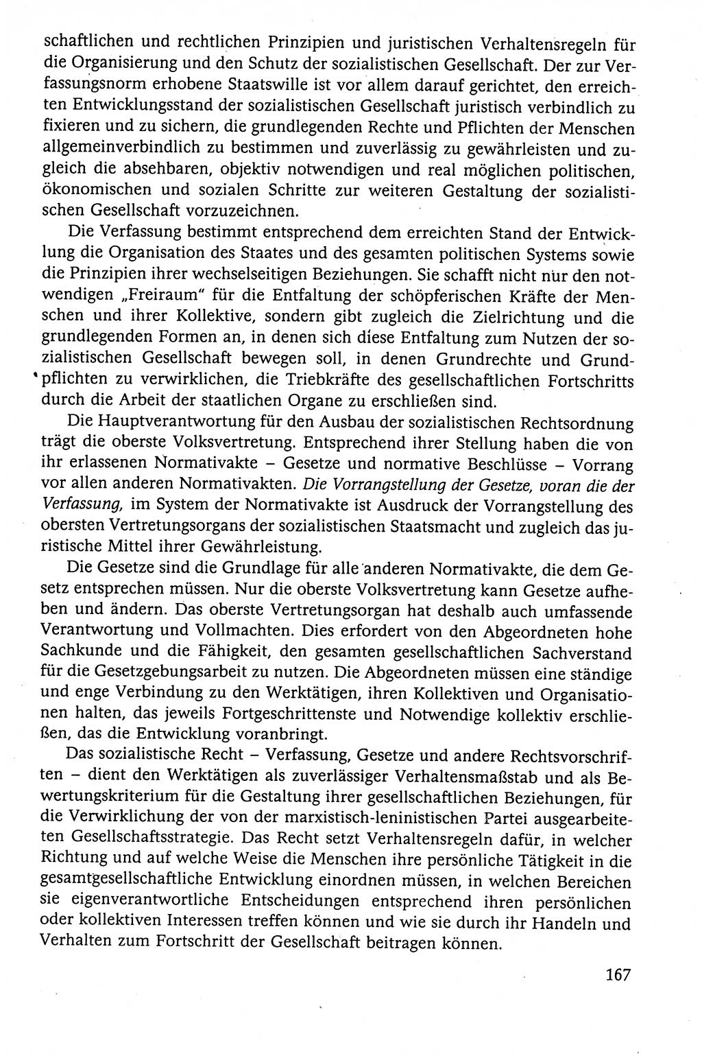 Der Staat im politischen System der DDR (Deutsche Demokratische Republik) 1986, Seite 167 (St. pol. Sys. DDR 1986, S. 167)