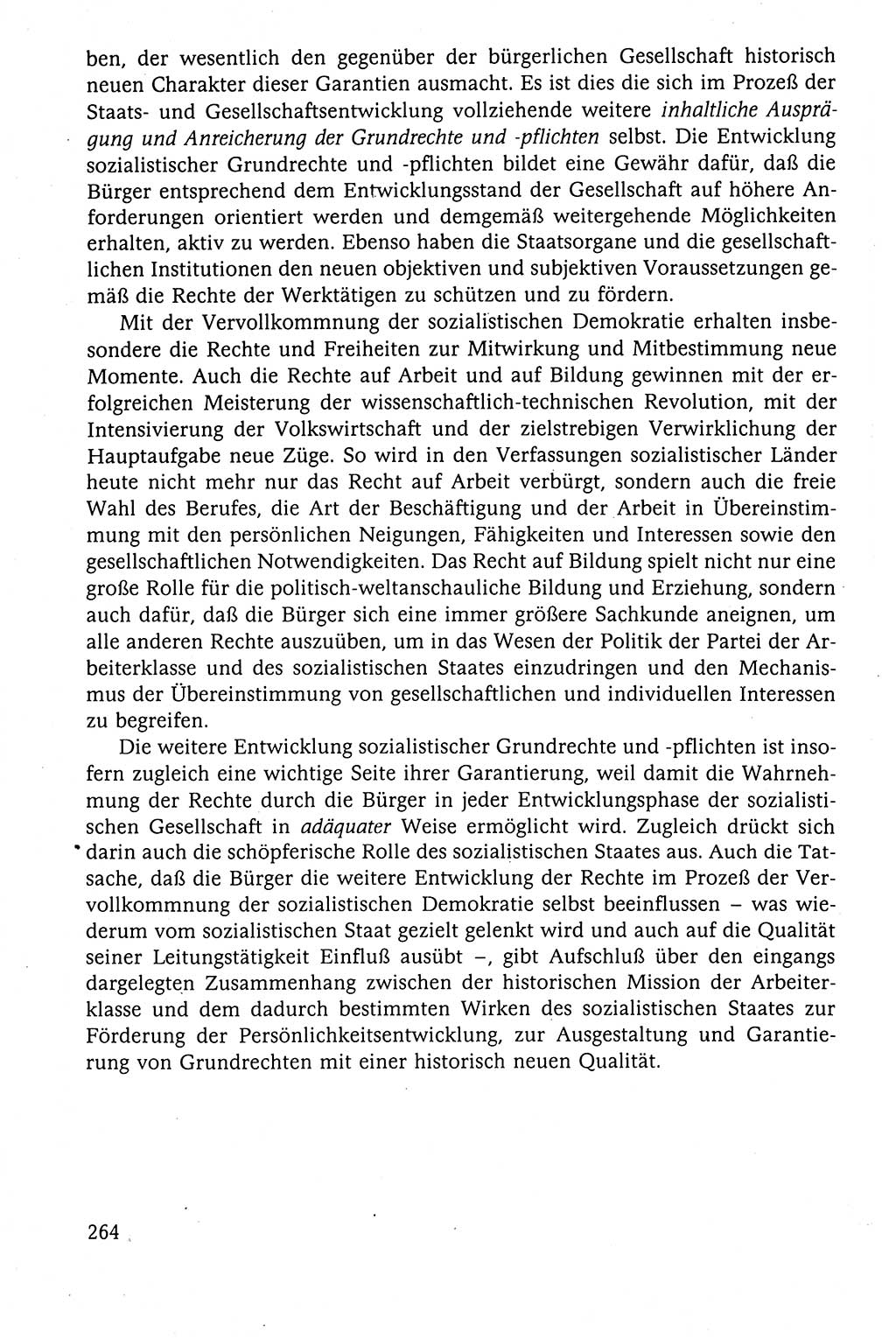 Der Staat im politischen System der DDR (Deutsche Demokratische Republik) 1986, Seite 264 (St. pol. Sys. DDR 1986, S. 264)