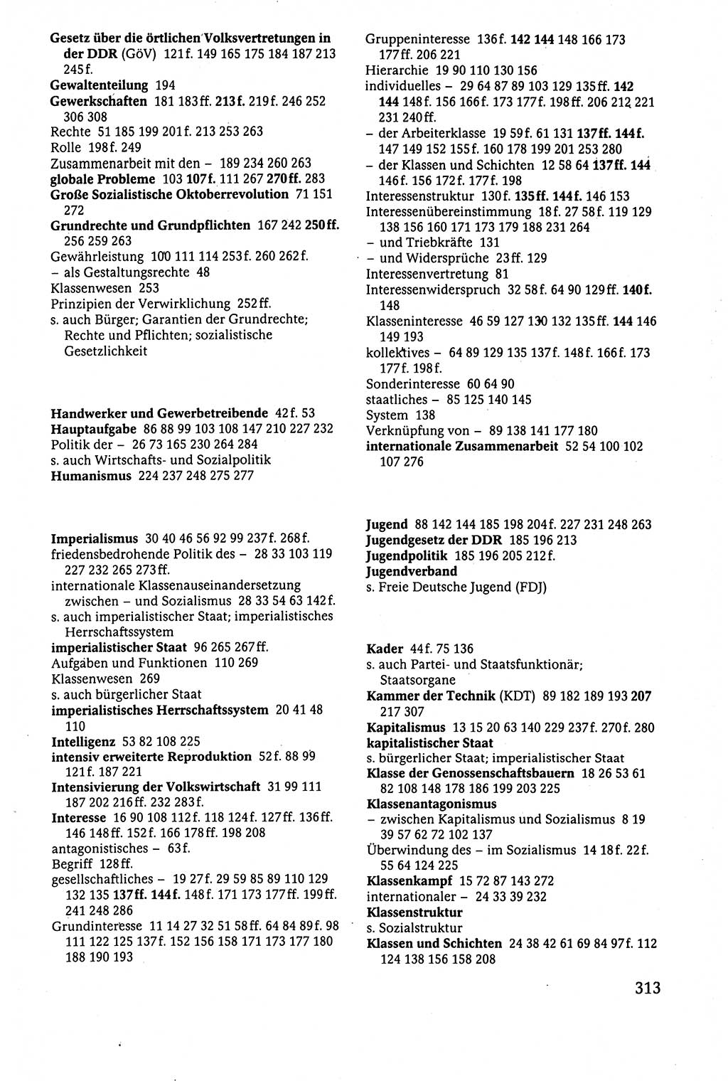 Der Staat im politischen System der DDR (Deutsche Demokratische Republik) 1986, Seite 313 (St. pol. Sys. DDR 1986, S. 313)