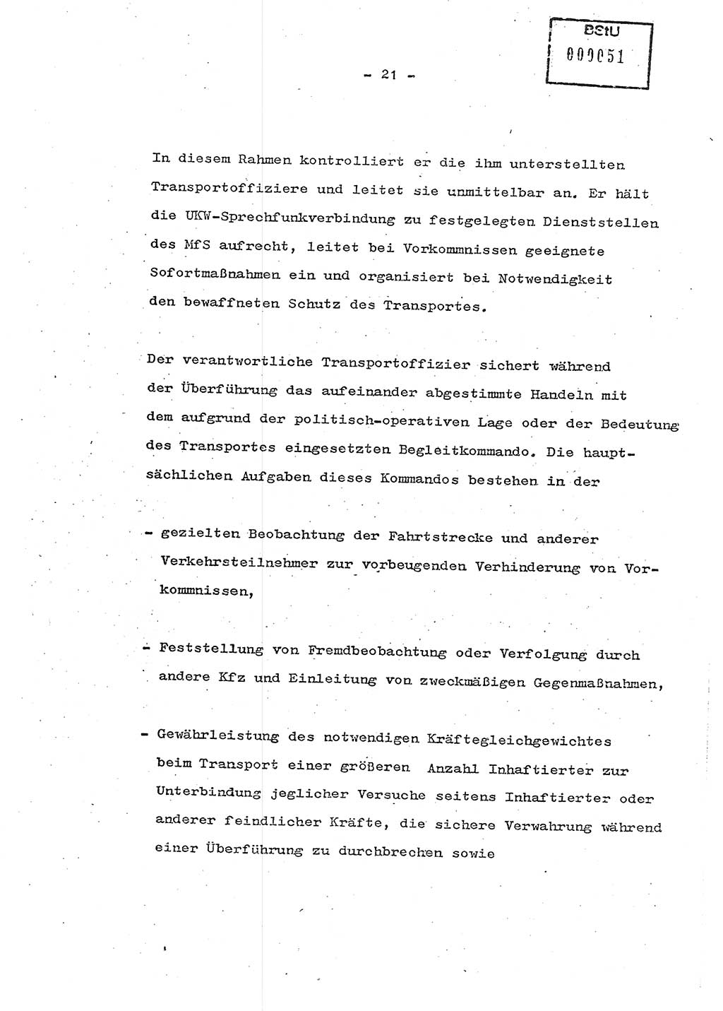 Schulungsmaterial Exemplar-Nr.: 7, Ministerium für Staatssicherheit [Deutsche Demokratische Republik (DDR)], Abteilung (Abt.) ⅩⅣ, Berlin 1986, Seite 21 (Sch.-Mat. Expl. 7 MfS DDR Abt. ⅩⅣ /86 1986, S. 21)