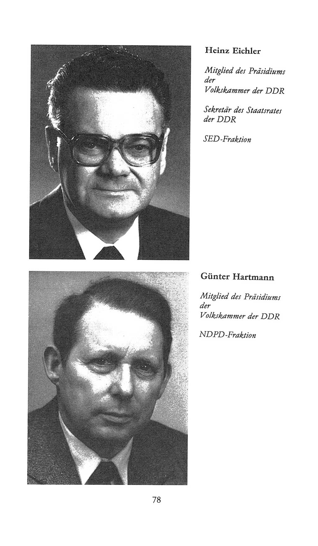 Volkskammer (VK) der Deutschen Demokratischen Republik (DDR), 9. Wahlperiode 1986-1990, Seite 78 (VK. DDR 9. WP. 1986-1990, S. 78)