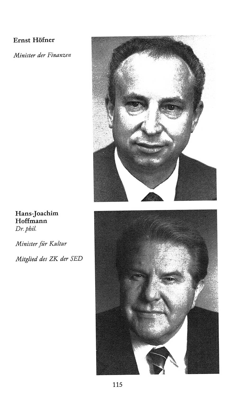 Volkskammer (VK) der Deutschen Demokratischen Republik (DDR), 9. Wahlperiode 1986-1990, Seite 115 (VK. DDR 9. WP. 1986-1990, S. 115)