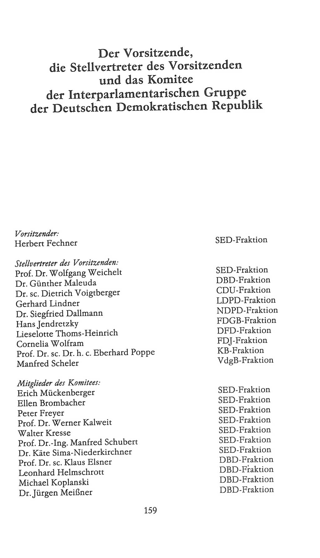 Volkskammer (VK) der Deutschen Demokratischen Republik (DDR), 9. Wahlperiode 1986-1990, Seite 159 (VK. DDR 9. WP. 1986-1990, S. 159)