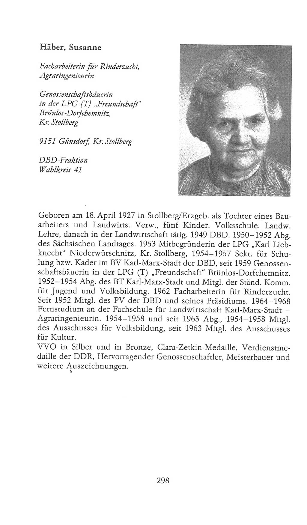 Volkskammer (VK) der Deutschen Demokratischen Republik (DDR), 9. Wahlperiode 1986-1990, Seite 298 (VK. DDR 9. WP. 1986-1990, S. 298)