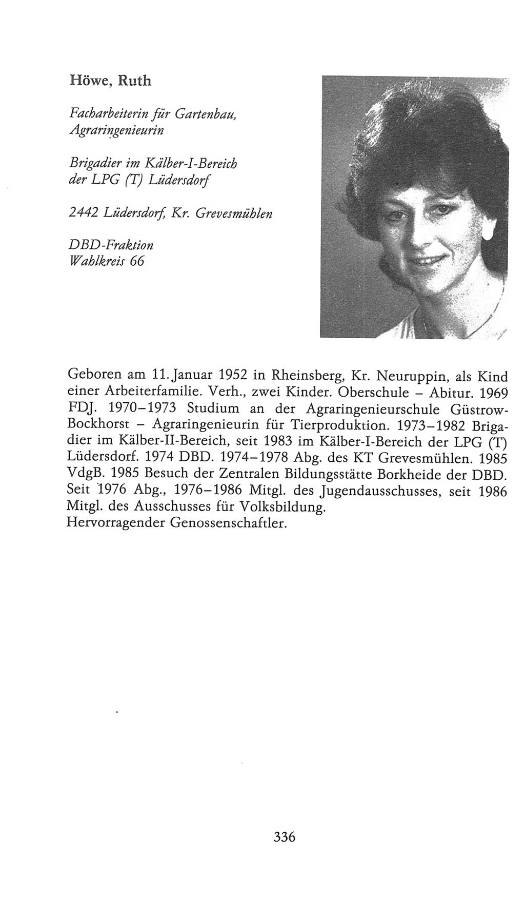 Volkskammer (VK) der Deutschen Demokratischen Republik (DDR), 9. Wahlperiode 1986-1990, Seite 336 (VK. DDR 9. WP. 1986-1990, S. 336)