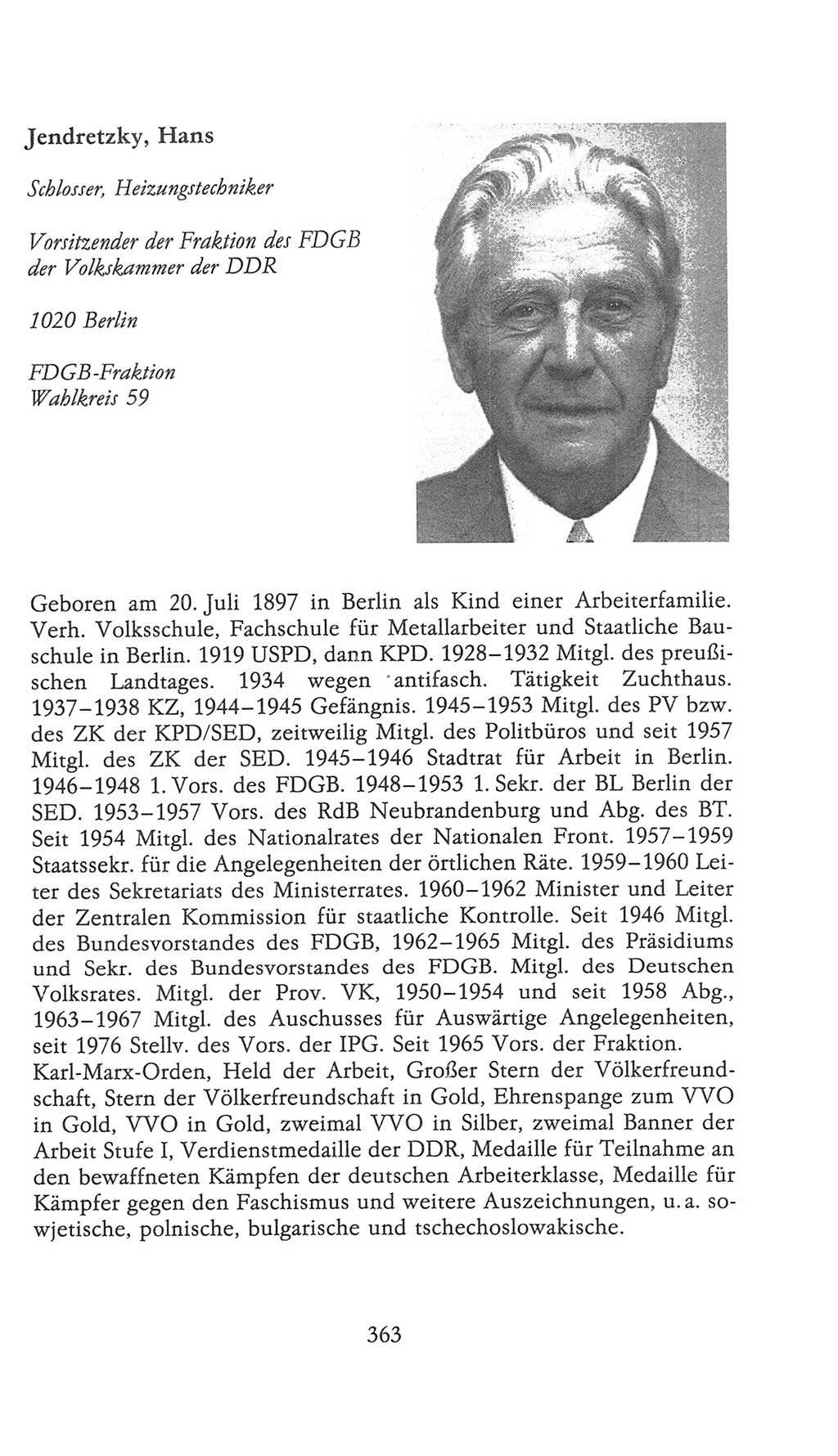 Volkskammer (VK) der Deutschen Demokratischen Republik (DDR), 9. Wahlperiode 1986-1990, Seite 363 (VK. DDR 9. WP. 1986-1990, S. 363)