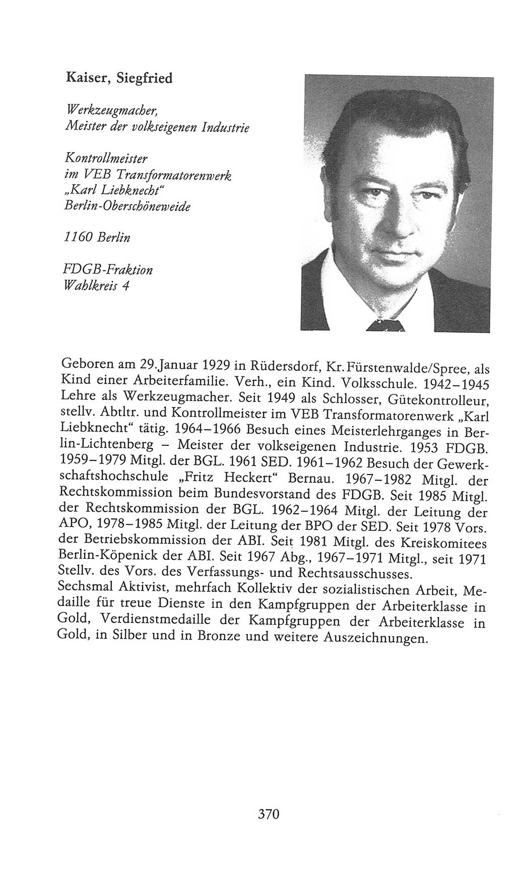 Volkskammer (VK) der Deutschen Demokratischen Republik (DDR), 9. Wahlperiode 1986-1990, Seite 370 (VK. DDR 9. WP. 1986-1990, S. 370)