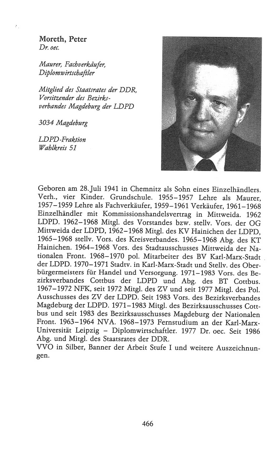 Volkskammer (VK) der Deutschen Demokratischen Republik (DDR), 9. Wahlperiode 1986-1990, Seite 466 (VK. DDR 9. WP. 1986-1990, S. 466)