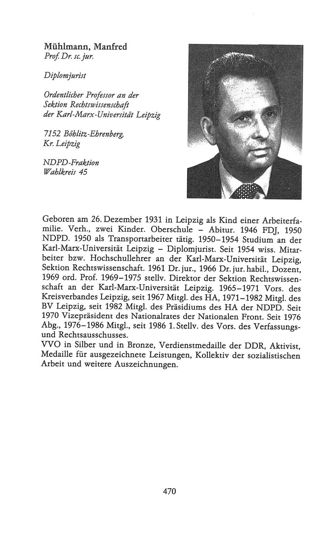 Volkskammer (VK) der Deutschen Demokratischen Republik (DDR), 9. Wahlperiode 1986-1990, Seite 470 (VK. DDR 9. WP. 1986-1990, S. 470)