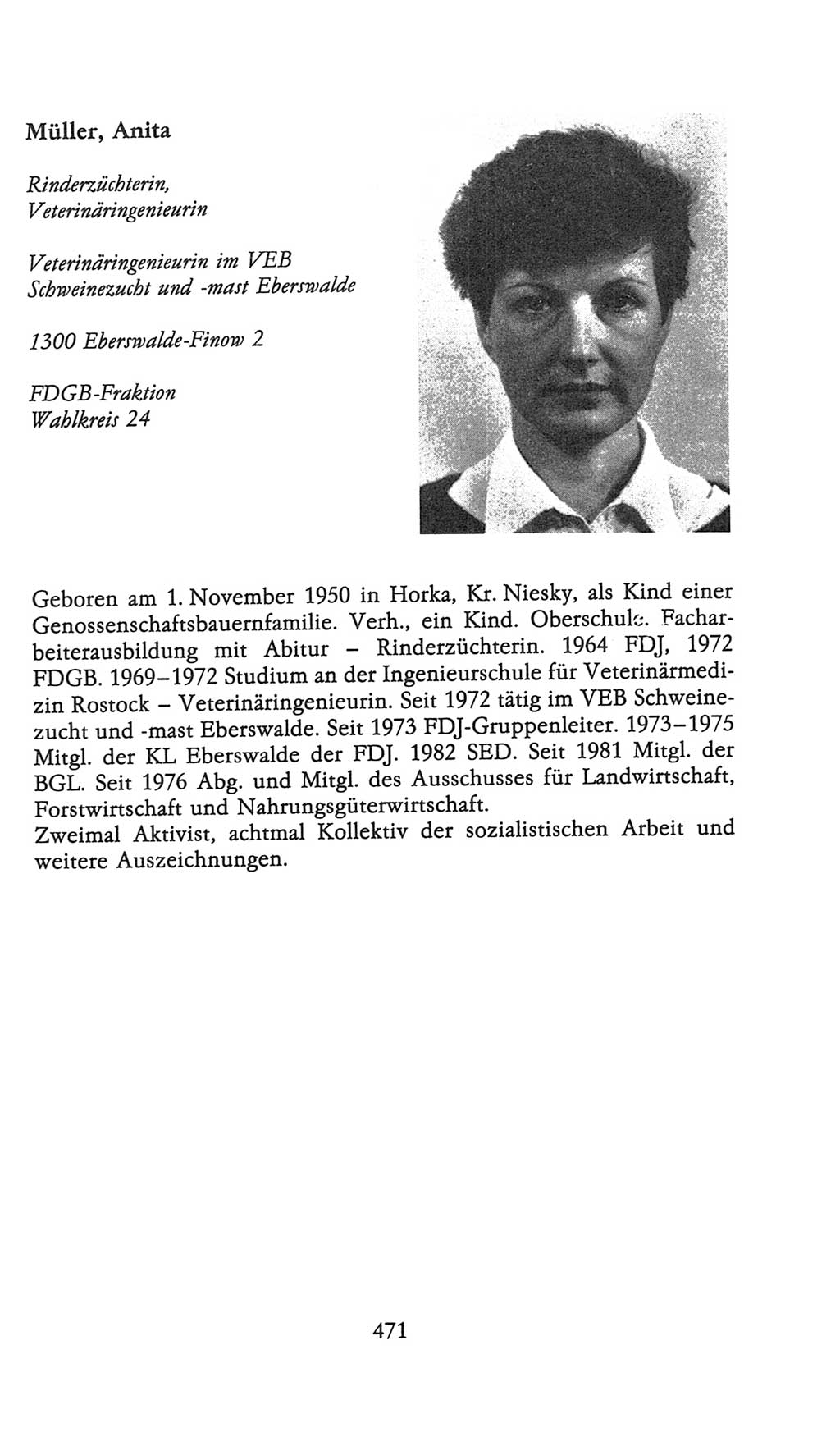 Volkskammer (VK) der Deutschen Demokratischen Republik (DDR), 9. Wahlperiode 1986-1990, Seite 471 (VK. DDR 9. WP. 1986-1990, S. 471)