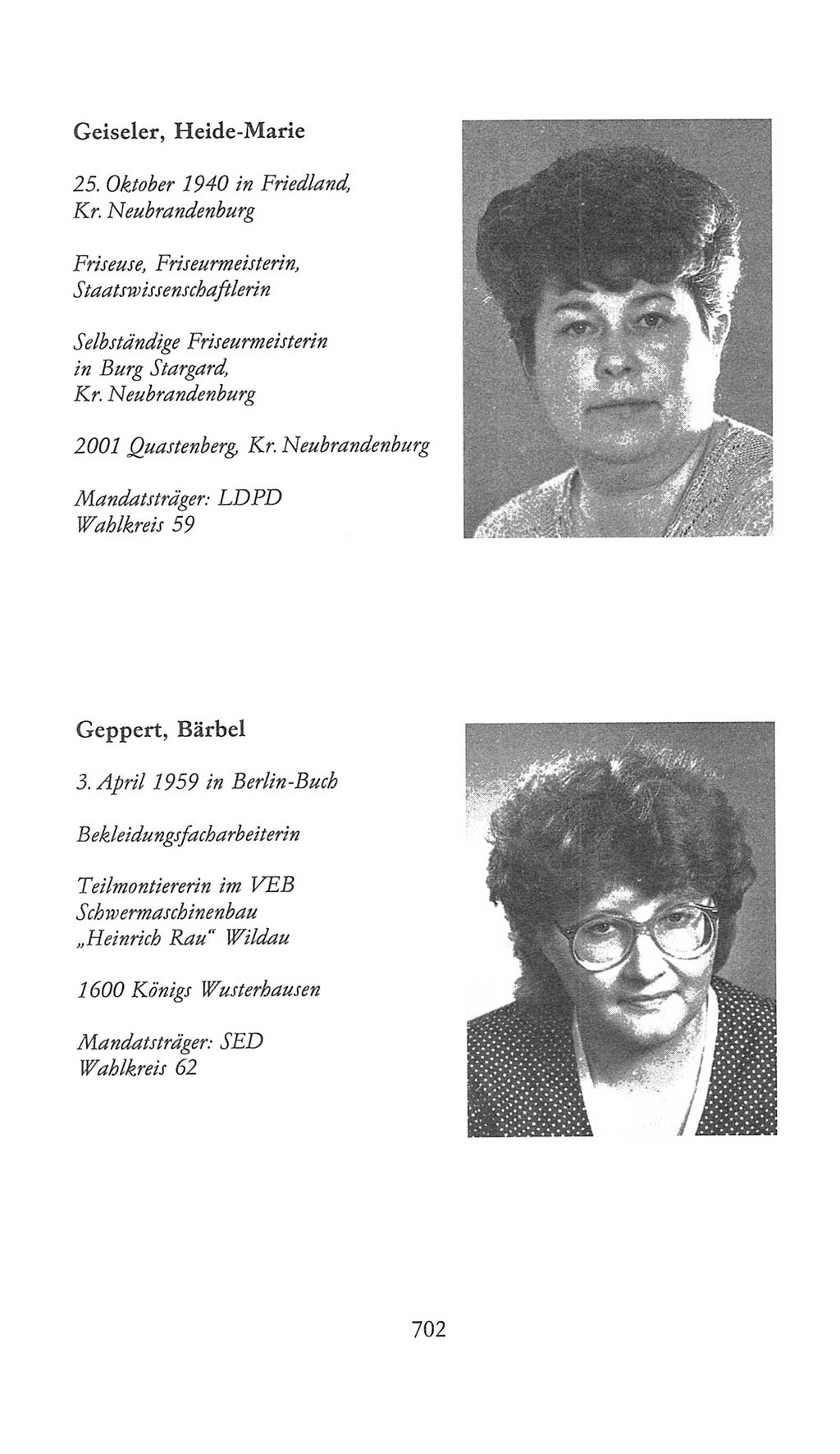 Volkskammer (VK) der Deutschen Demokratischen Republik (DDR), 9. Wahlperiode 1986-1990, Seite 702 (VK. DDR 9. WP. 1986-1990, S. 702)