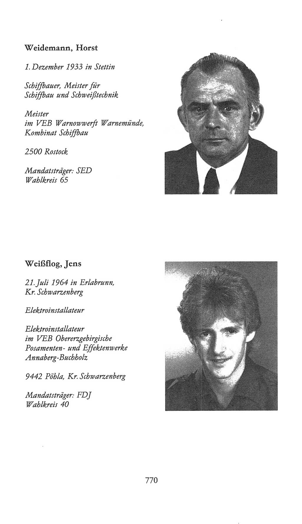 Volkskammer (VK) der Deutschen Demokratischen Republik (DDR), 9. Wahlperiode 1986-1990, Seite 770 (VK. DDR 9. WP. 1986-1990, S. 770)