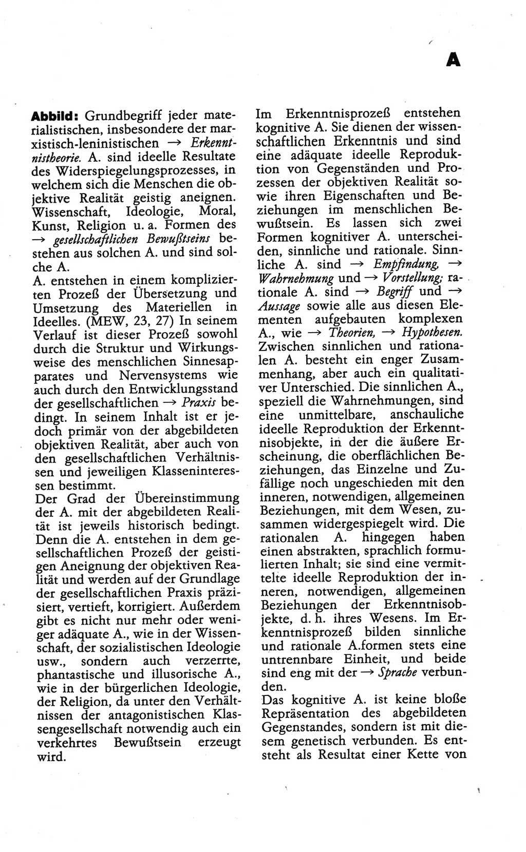 Wörterbuch der marxistisch-leninistischen Philosophie [Deutsche Demokratische Republik (DDR)] 1986, Seite 11 (Wb. ML Phil. DDR 1986, S. 11)