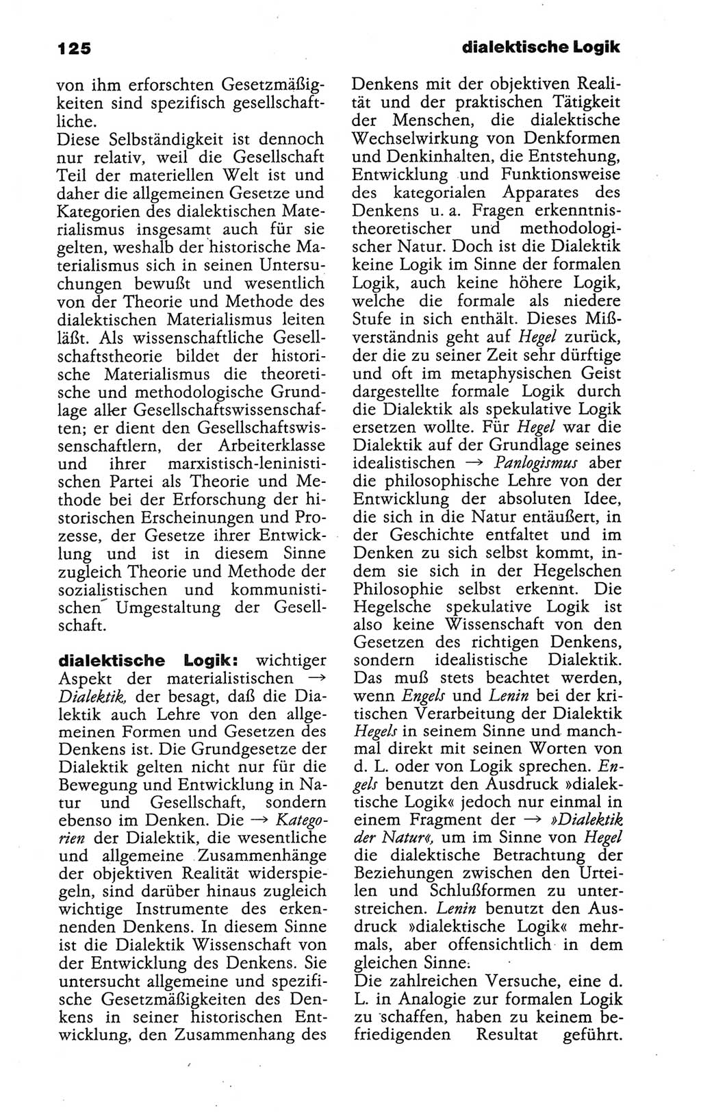 Wörterbuch der marxistisch-leninistischen Philosophie [Deutsche Demokratische Republik (DDR)] 1986, Seite 125 (Wb. ML Phil. DDR 1986, S. 125)