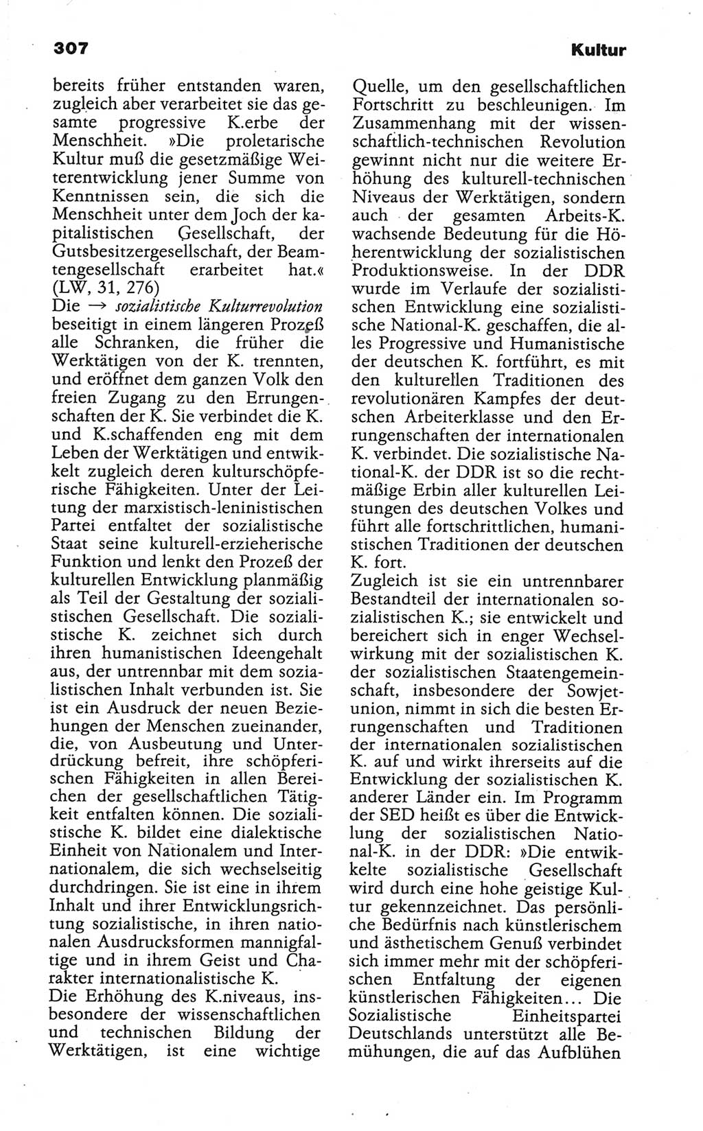 Wörterbuch der marxistisch-leninistischen Philosophie [Deutsche Demokratische Republik (DDR)] 1986, Seite 307 (Wb. ML Phil. DDR 1986, S. 307)