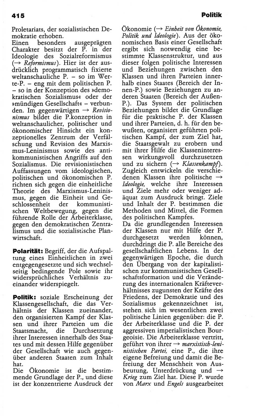 Wörterbuch der marxistisch-leninistischen Philosophie [Deutsche Demokratische Republik (DDR)] 1986, Seite 415 (Wb. ML Phil. DDR 1986, S. 415)