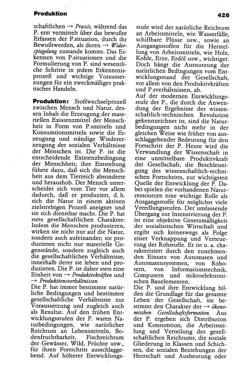 Wörterbuch der marxistisch-leninistischen Philosophie [Deutsche Demokratische Republik (DDR)] 1986, Seite 426 (Wb. ML Phil. DDR 1986, S. 426)