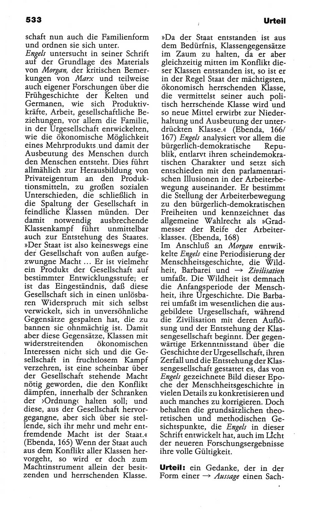 Wörterbuch der marxistisch-leninistischen Philosophie [Deutsche Demokratische Republik (DDR)] 1986, Seite 533 (Wb. ML Phil. DDR 1986, S. 533)