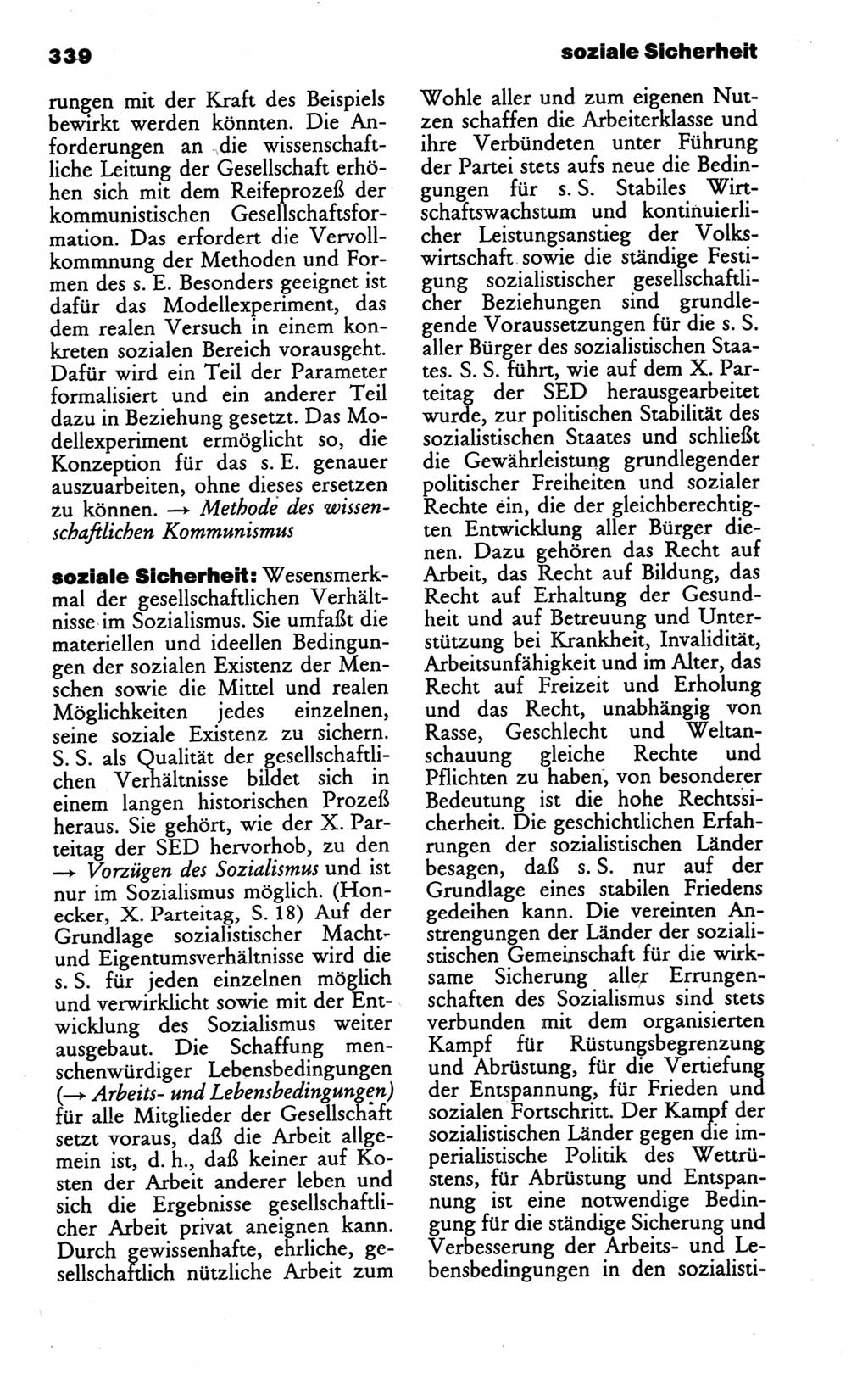Wörterbuch des wissenschaftlichen Kommunismus [Deutsche Demokratische Republik (DDR)] 1986, Seite 339 (Wb. wiss. Komm. DDR 1986, S. 339)