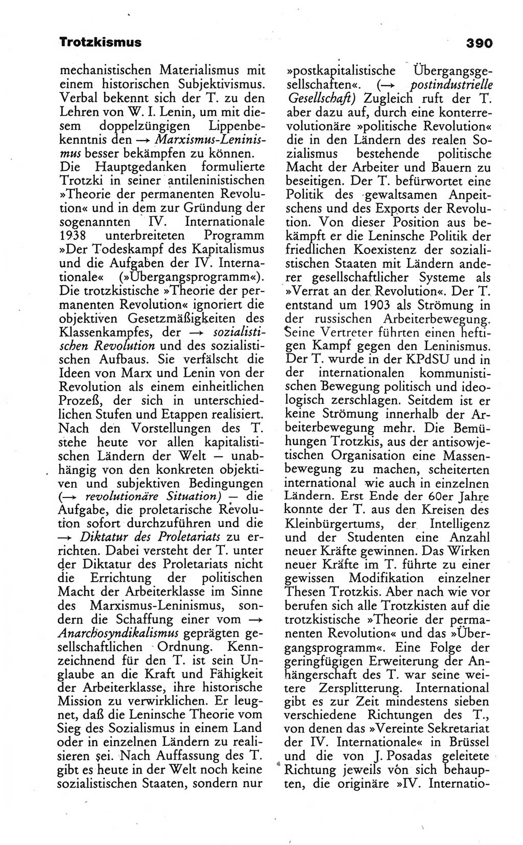 Wörterbuch des wissenschaftlichen Kommunismus [Deutsche Demokratische Republik (DDR)] 1986, Seite 390 (Wb. wiss. Komm. DDR 1986, S. 390)