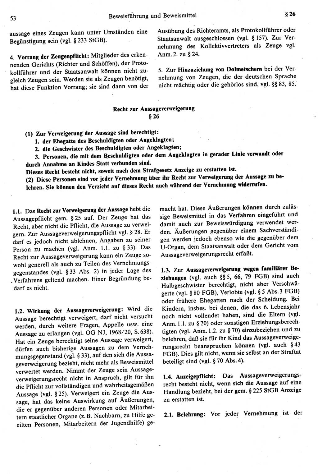 Strafprozeßrecht der DDR [Deutsche Demokratische Republik], Kommentar zur Strafprozeßordnung (StPO) 1987, Seite 53 (Strafprozeßr. DDR Komm. StPO 1987, S. 53)