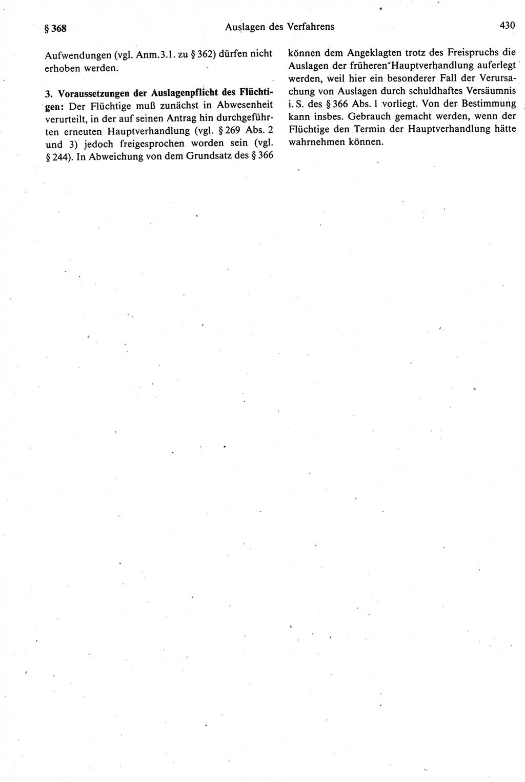 Strafprozeßrecht der DDR [Deutsche Demokratische Republik], Kommentar zur Strafprozeßordnung (StPO) 1987, Seite 430 (Strafprozeßr. DDR Komm. StPO 1987, S. 430)