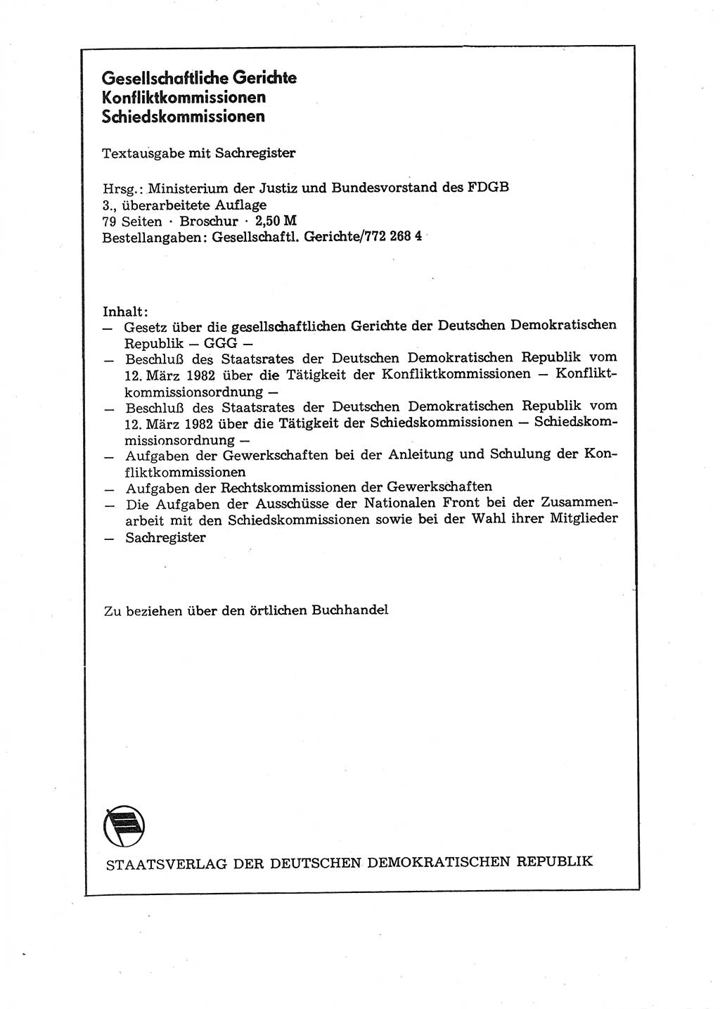 Strafgesetzbuch (StGB) der Deutschen Demokratischen Republik (DDR) 1987, Seite 110 (StGB DDR 1987, S. 110)