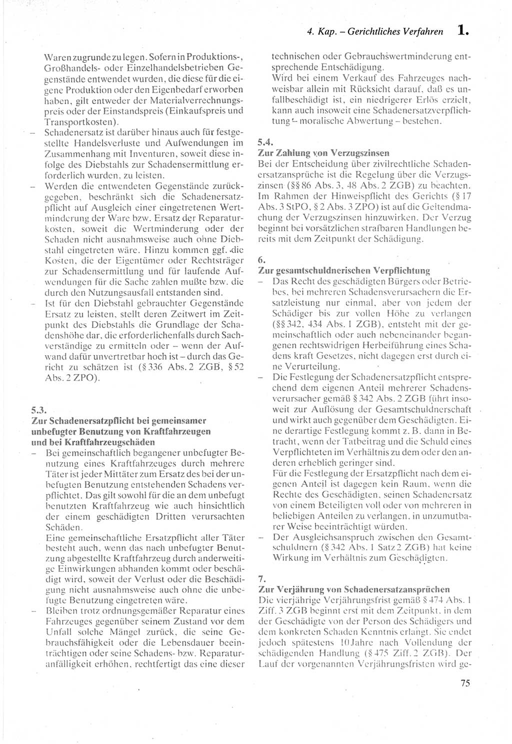 Strafprozeßordnung (StPO) der Deutschen Demokratischen Republik (DDR) sowie angrenzende Gesetze und Bestimmungen 1987, Seite 75 (StPO DDR Ges. Best. 1987, S. 75)