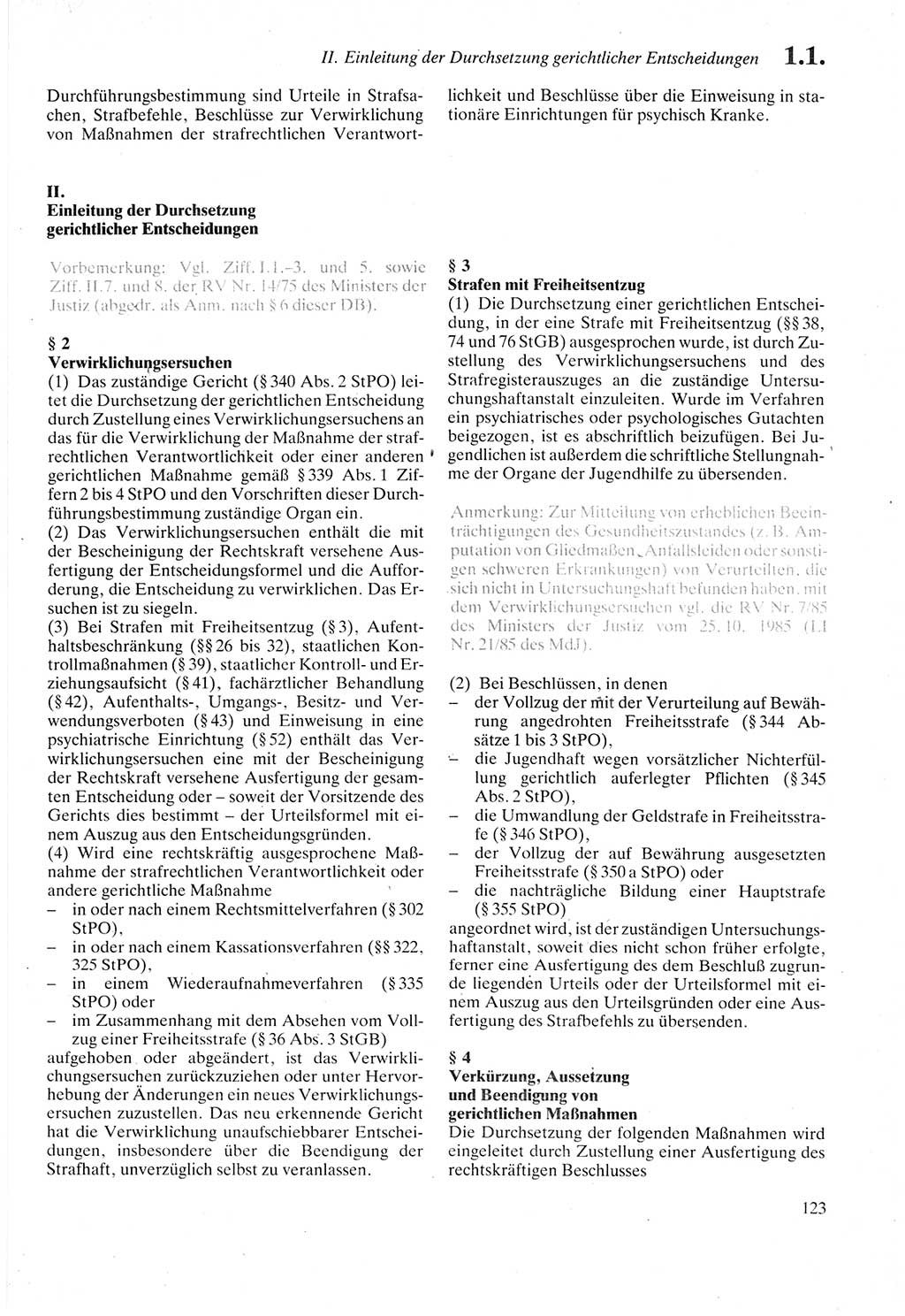 Strafprozeßordnung (StPO) der Deutschen Demokratischen Republik (DDR) sowie angrenzende Gesetze und Bestimmungen 1987, Seite 123 (StPO DDR Ges. Best. 1987, S. 123)