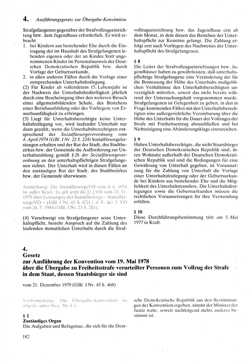 Strafprozeßordnung (StPO) der Deutschen Demokratischen Republik (DDR) sowie angrenzende Gesetze und Bestimmungen 1987, Seite 182 (StPO DDR Ges. Best. 1987, S. 182)