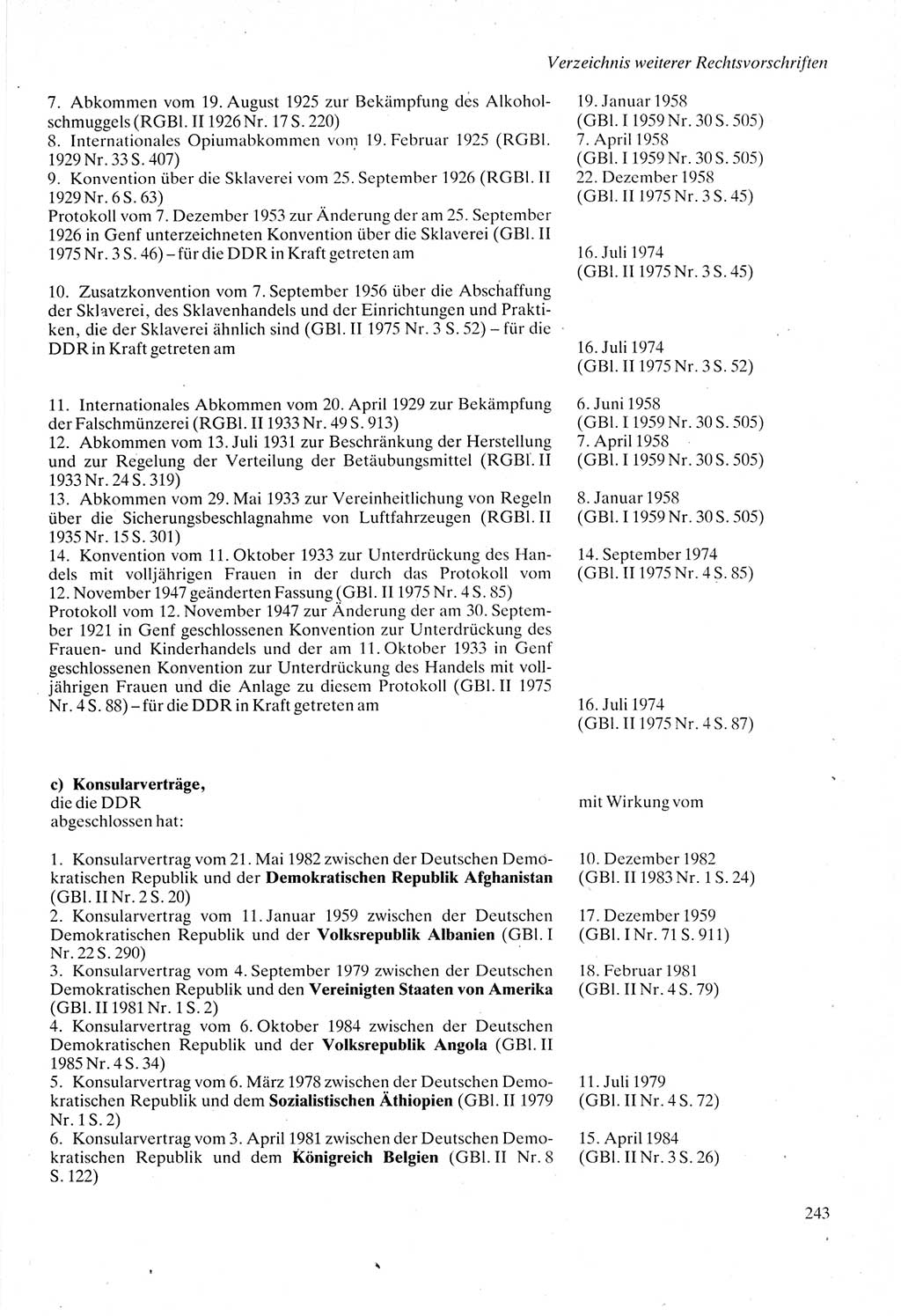 Strafprozeßordnung (StPO) der Deutschen Demokratischen Republik (DDR) sowie angrenzende Gesetze und Bestimmungen 1987, Seite 243 (StPO DDR Ges. Best. 1987, S. 243)