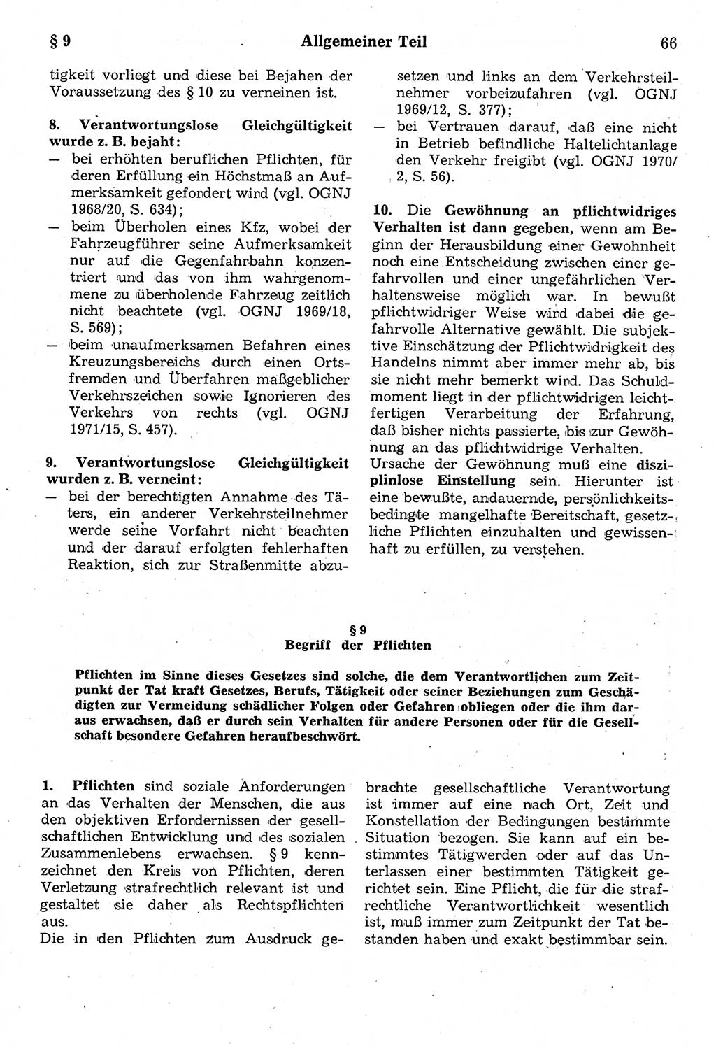 Strafrecht der Deutschen Demokratischen Republik (DDR), Kommentar zum Strafgesetzbuch (StGB) 1987, Seite 66 (Strafr. DDR Komm. StGB 1987, S. 66)