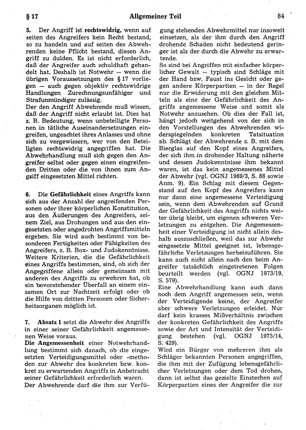 Strafrecht der Deutschen Demokratischen Republik (DDR), Kommentar zum Strafgesetzbuch (StGB) 1987, Seite 84 (Strafr. DDR Komm. StGB 1987, S. 84)