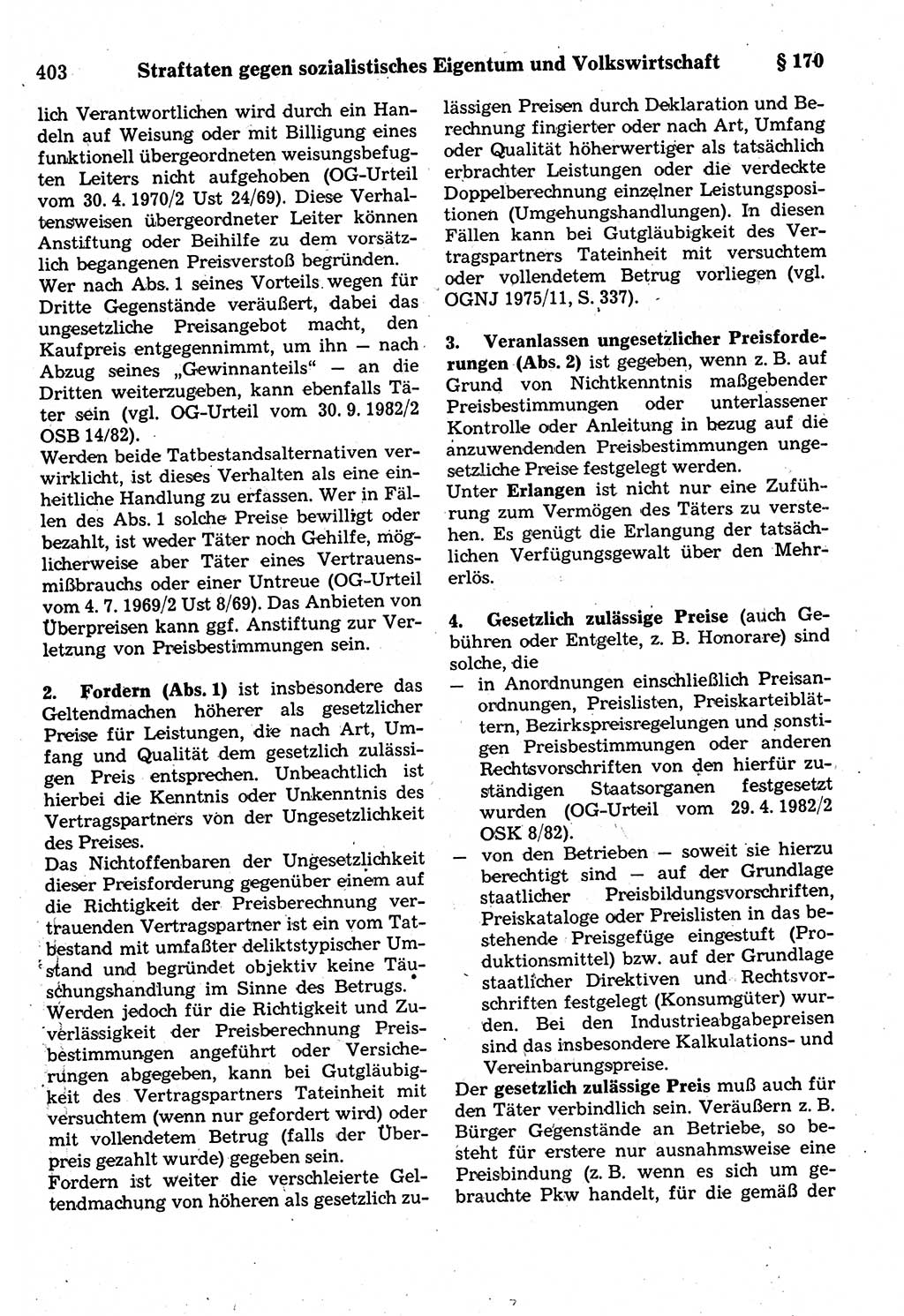 Strafrecht der Deutschen Demokratischen Republik (DDR), Kommentar zum Strafgesetzbuch (StGB) 1987, Seite 403 (Strafr. DDR Komm. StGB 1987, S. 403)