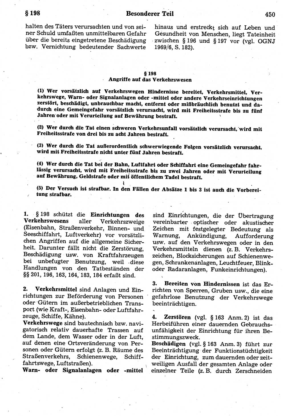 Strafrecht der Deutschen Demokratischen Republik (DDR), Kommentar zum Strafgesetzbuch (StGB) 1987, Seite 450 (Strafr. DDR Komm. StGB 1987, S. 450)